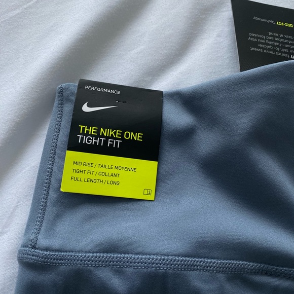Nike Women’s One Dri-Fit full length leggings- small - blue - Picture 6 of 9